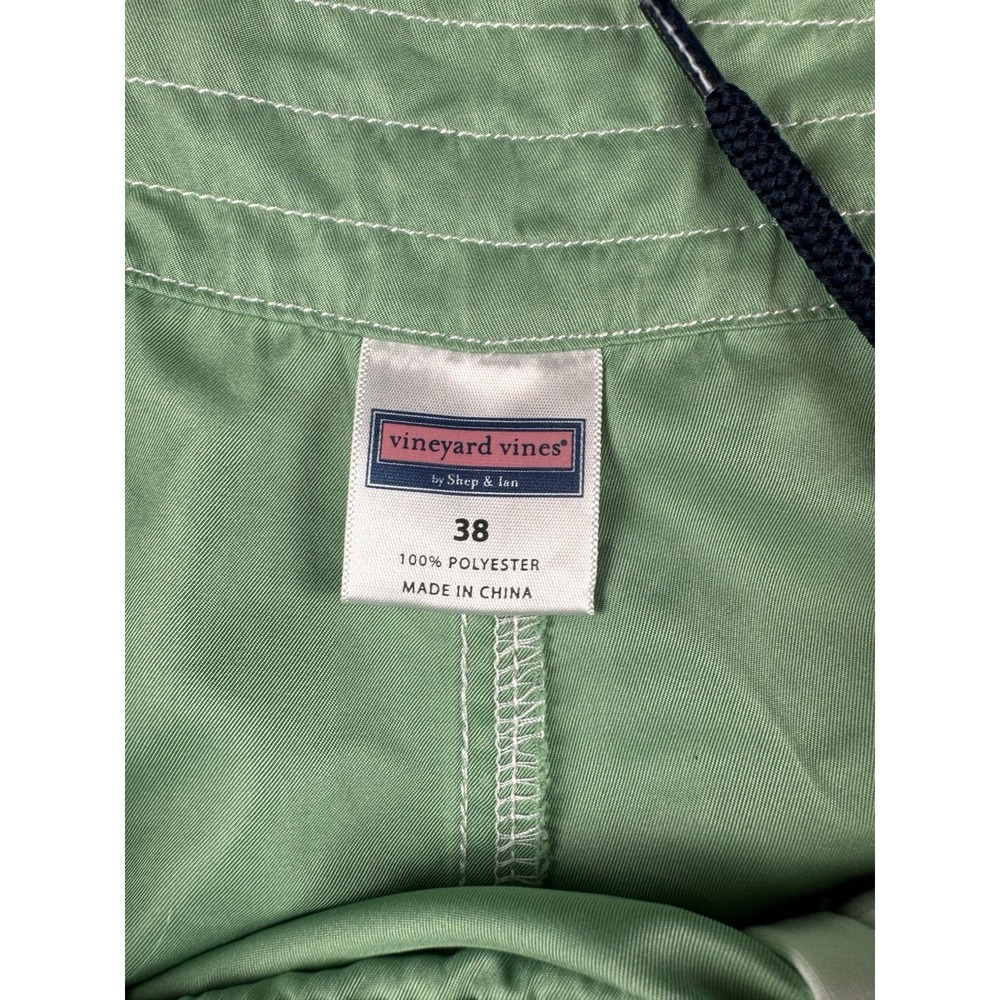 Vineyard Vines Stretchy Board Shorts Swim Trunk Green Men's 38 EUC - Picture 11 of 11